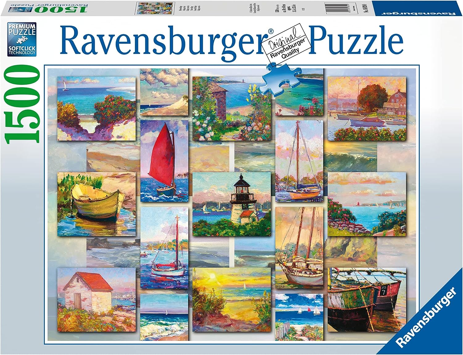 Ravensburger Coastal Collage 1500 Piece Puzzle image 0